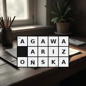 Hasło krzyżówkowe agave arizonica gatunek rośliy z rodziny agawowatych - agawa arizońska – rozwiązanie, synonimy, podpowiedzi i definicje krzyżówkowe